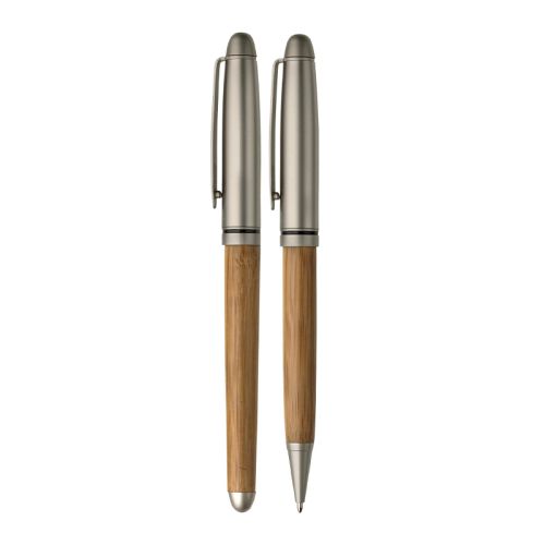 Stylo à bille et rollerball en bambou - image 4
