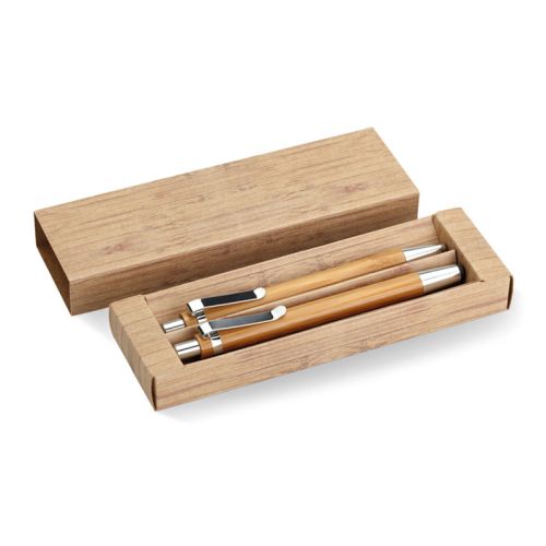Ensemble de stylos en bambou - image 2