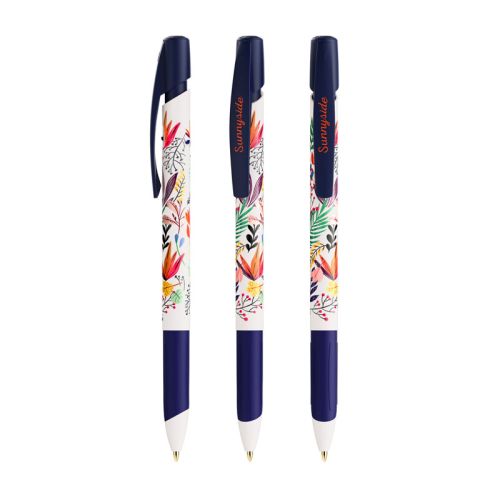 Stylo BIC Media Clic Grip Ecolutions couleur pleine - image 1