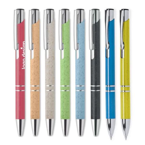 Stylo bille de luxe en paille de blé - image 1