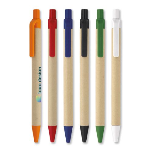 Stylo à bille écologique en carton - image 1