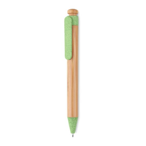 Stylo en paille de blé et bambou | gravure - image 2