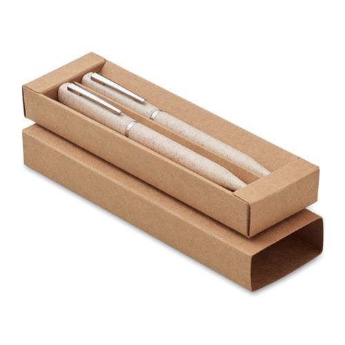 Set de stylos en paille de blé - image 3