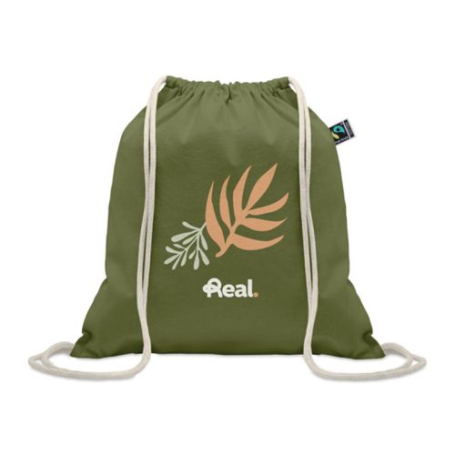 Sac à cordon en coton Fairtrade - image 1