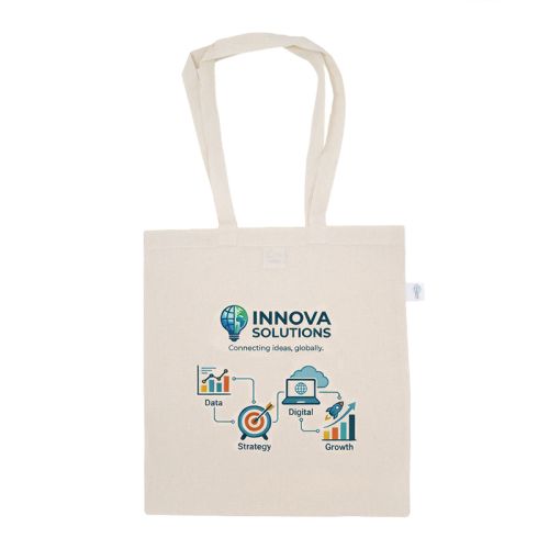 Sac en coton recyclé impression quadri - image 1