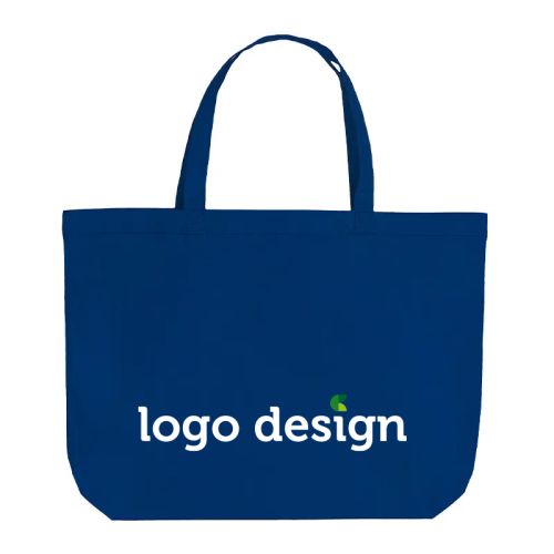 Sac shopper en coton coloré XL - image 1