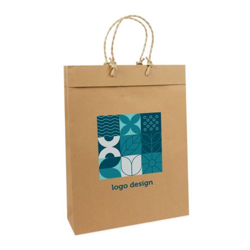 Sac en papier recyclé taille L - image 1