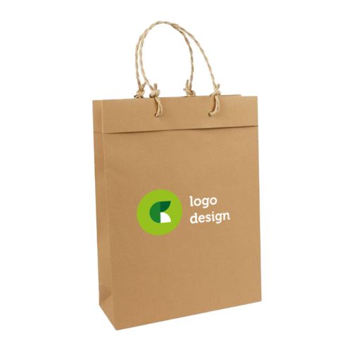 Sac en papier recyclé taille M - image 1