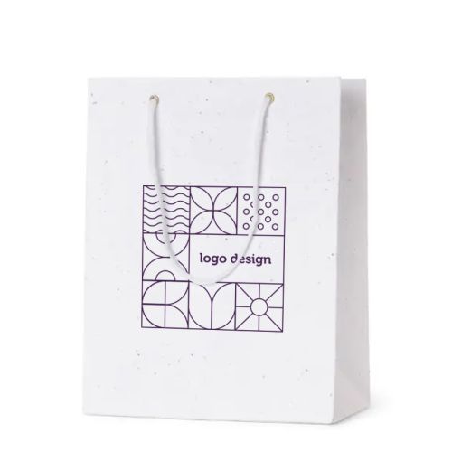 Sac en papier ensemencé moyen - image 1