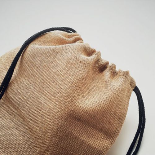 Sac à dos en jute avec cordon - image 5