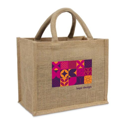 Petit sac en jute naturel - image 1