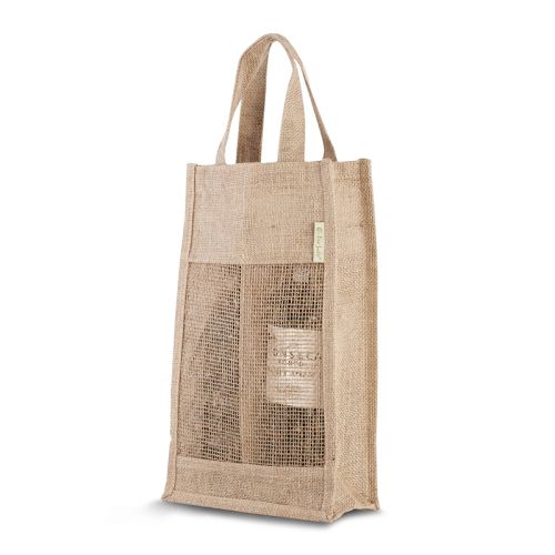 Sac à vin en jute (2 bouteilles) - image 2