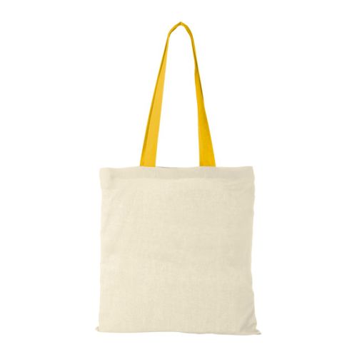 Sac en coton avec anses colorées - image 5