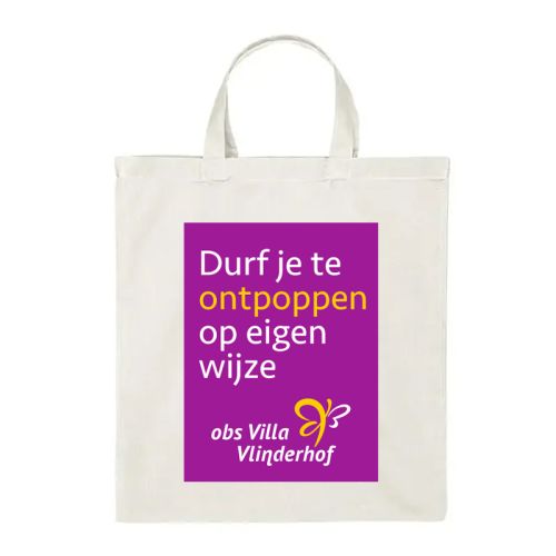 Sac en coton à courtes anses - image 1