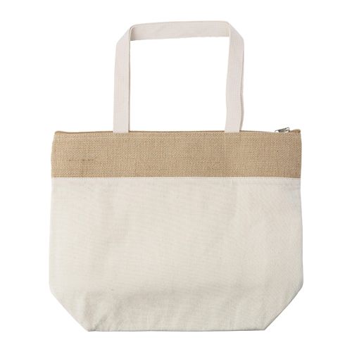 Sac isotherme en coton et jute - image 2