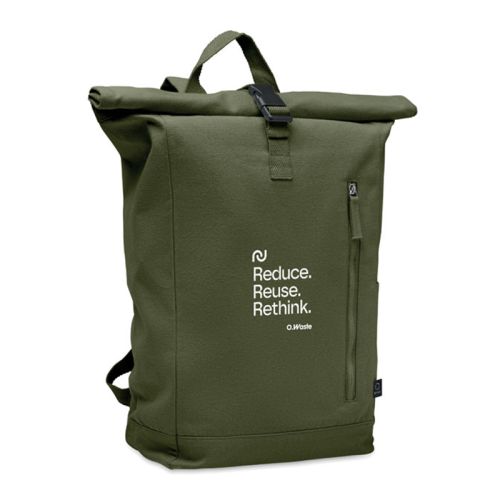 Sac à dos rolltop coton recyclé - image 1