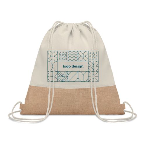Sac à dos en coton avec jute - image 1