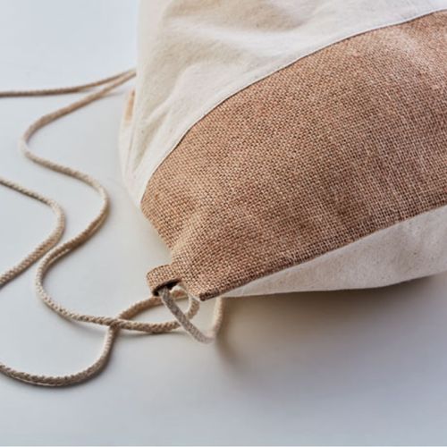 Sac à dos en coton avec jute - image 4