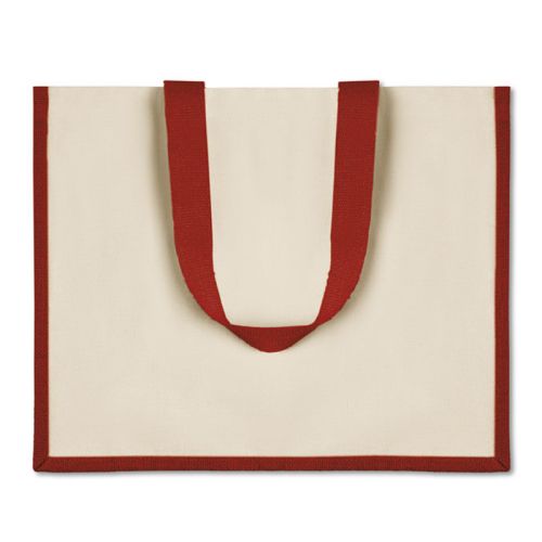 Sac shopping en toile et jute - image 3