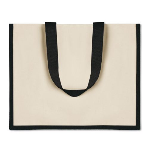 Sac shopping en toile et jute - image 4