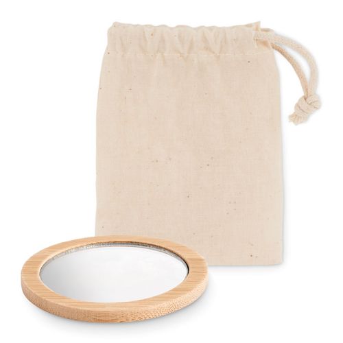 Miroir de maquillage en bambou - image 2