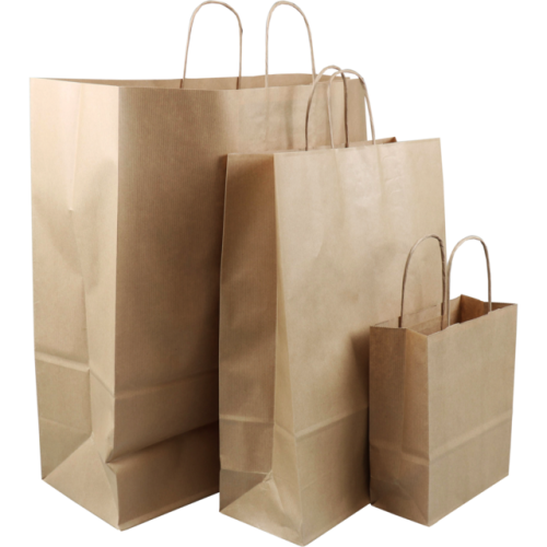 Sac en papier avec poignées torsadées L - image 1
