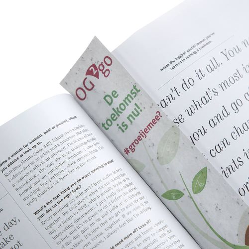 Marque-page en papier ensemencé | 120 g/m² - image 2