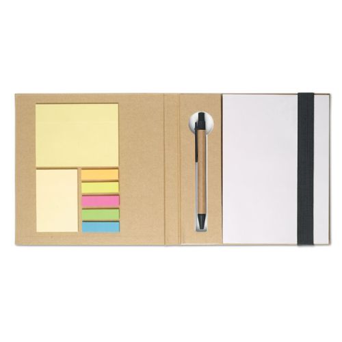 Carnet recyclé avec feuillets autocollants - image 4