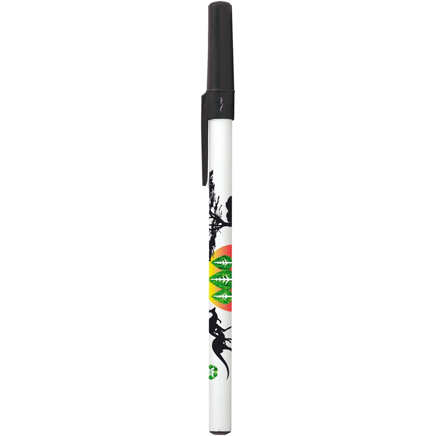 Stylo BIC Round Stic Ecolutions couleur pleine - image 5